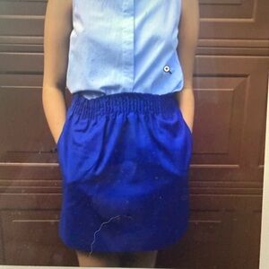 NWOT J Crew Blue Skirt Sz 4